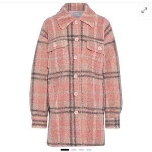 STAND STUDIO
Sabi Checked Faux Shearling Jacket